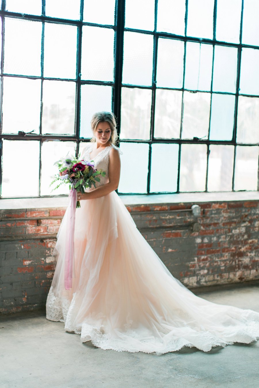 Lavender & Burgundy Love Inspired Industrial Wedding Ideas via TheELD.com