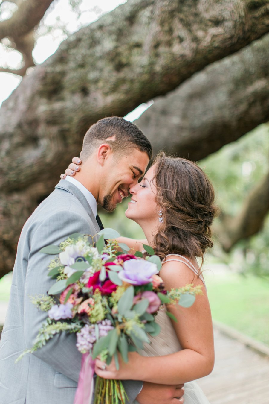 Lavender & Burgundy Love Inspired Industrial Wedding Ideas via TheELD.com