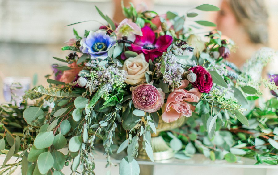 Lavender & Burgundy Love Inspired Industrial Wedding Ideas via TheELD.com