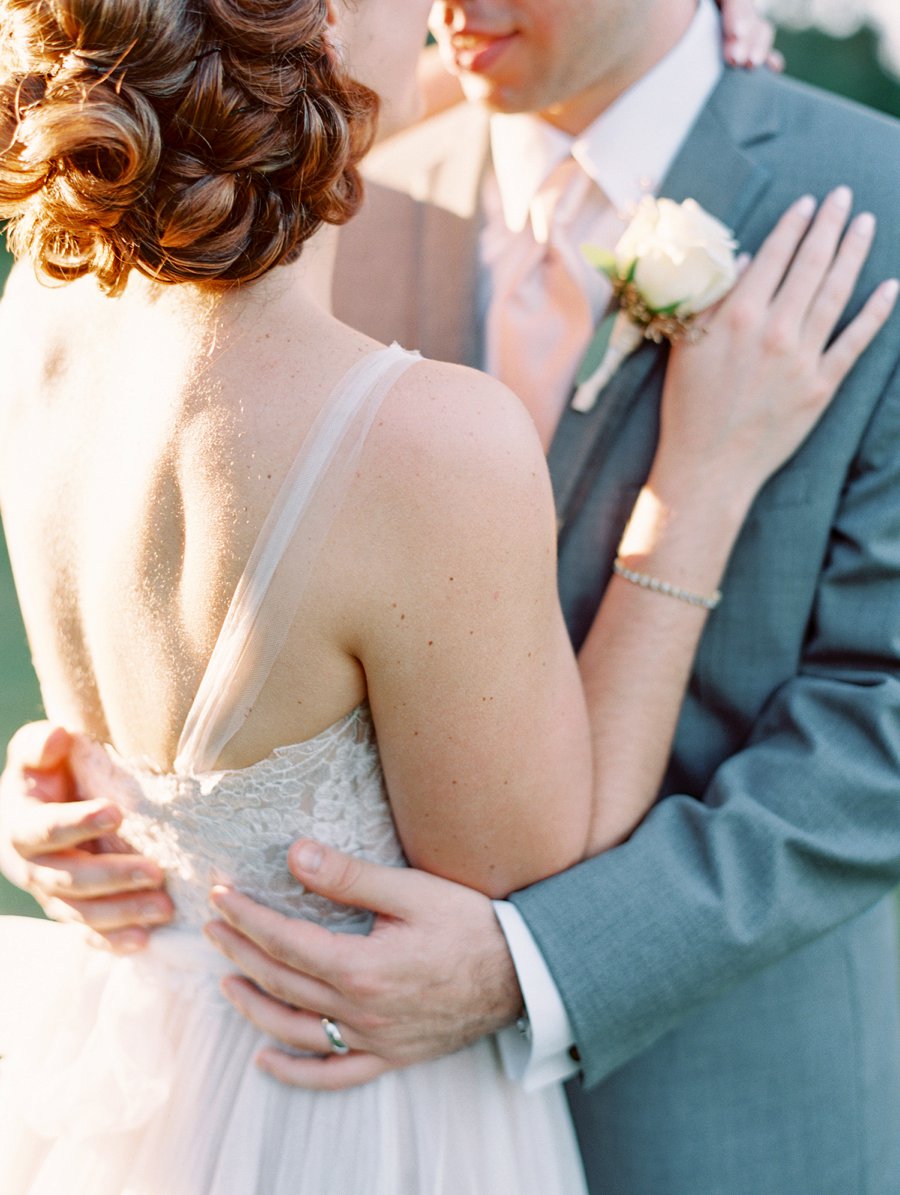 A Romantic Blush and White Rustic Florida Barn Wedding via TheELD.com