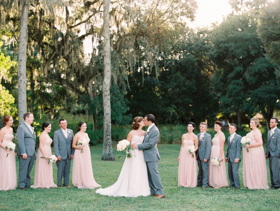 A Romantic Blush and White Rustic Florida Barn Wedding via TheELD.com