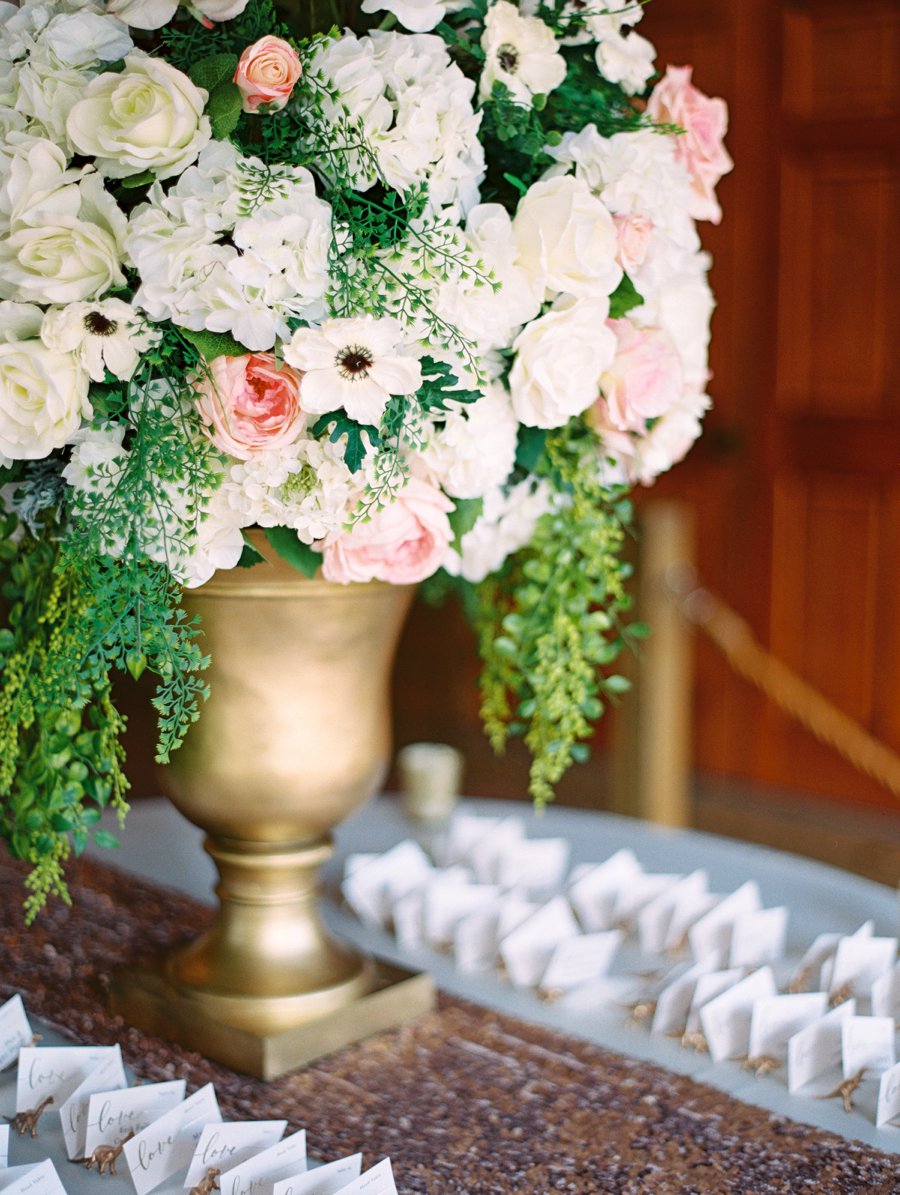 A Romantic Blush and White Rustic Florida Barn Wedding via TheELD.com