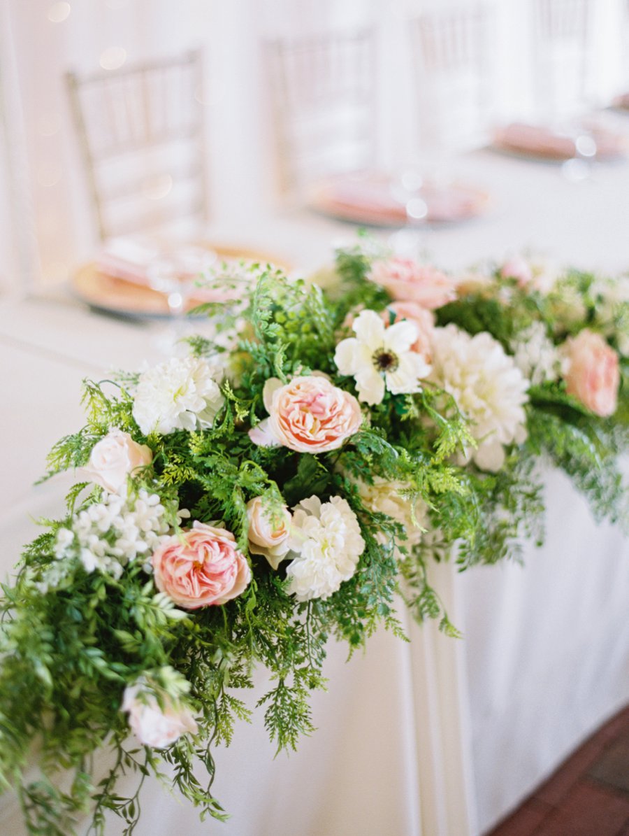 A Romantic Blush and White Rustic Florida Barn Wedding via TheELD.com