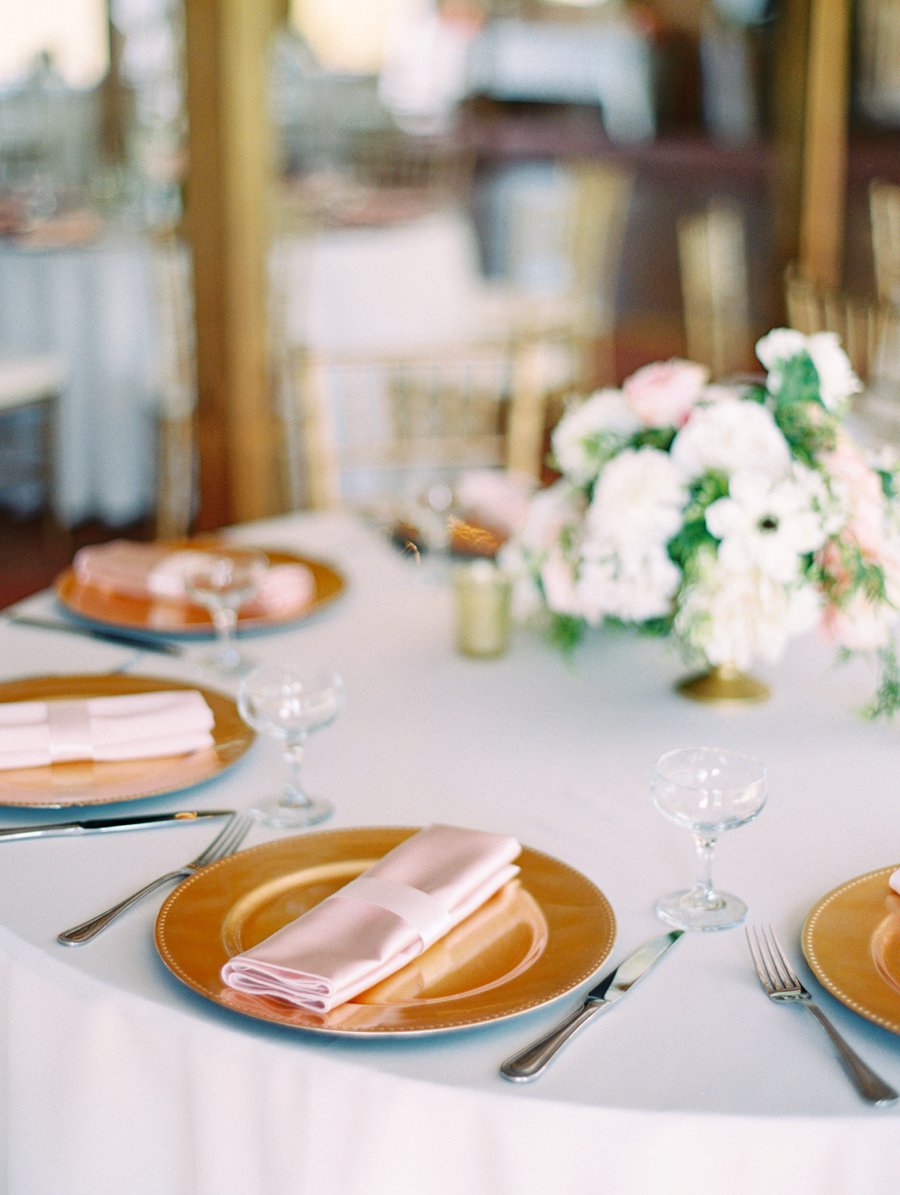 A Romantic Blush and White Rustic Florida Barn Wedding via TheELD.com