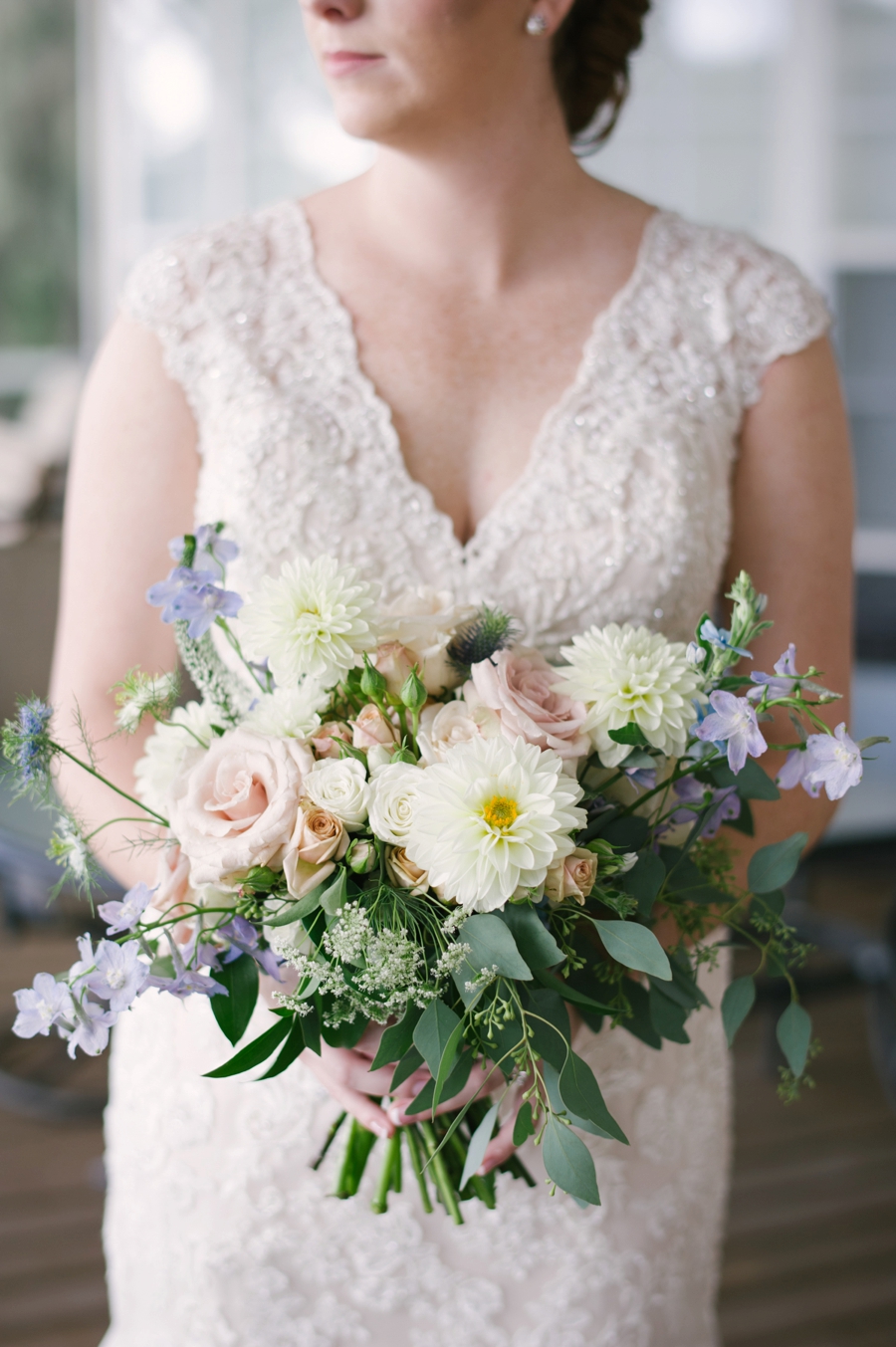 Blue & White Florida Garden Wedding via TheELD.com