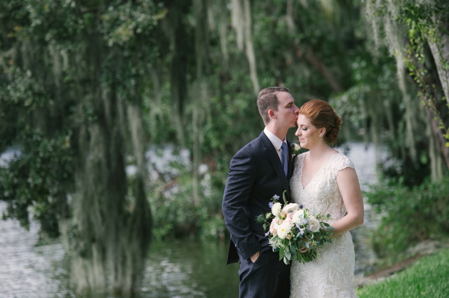 Blue & White Florida Garden Wedding via TheELD.com