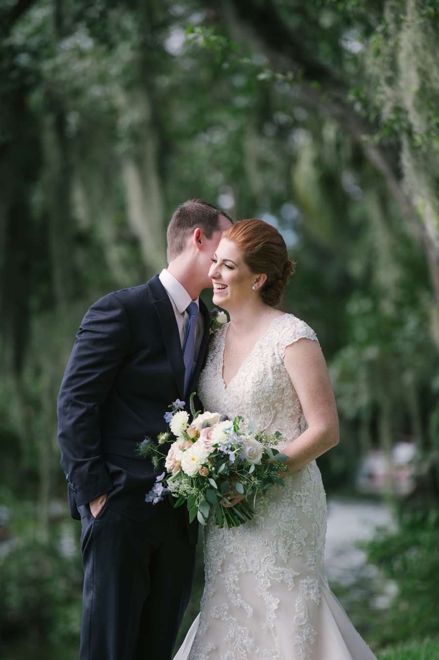 Blue & White Florida Garden Wedding via TheELD.com