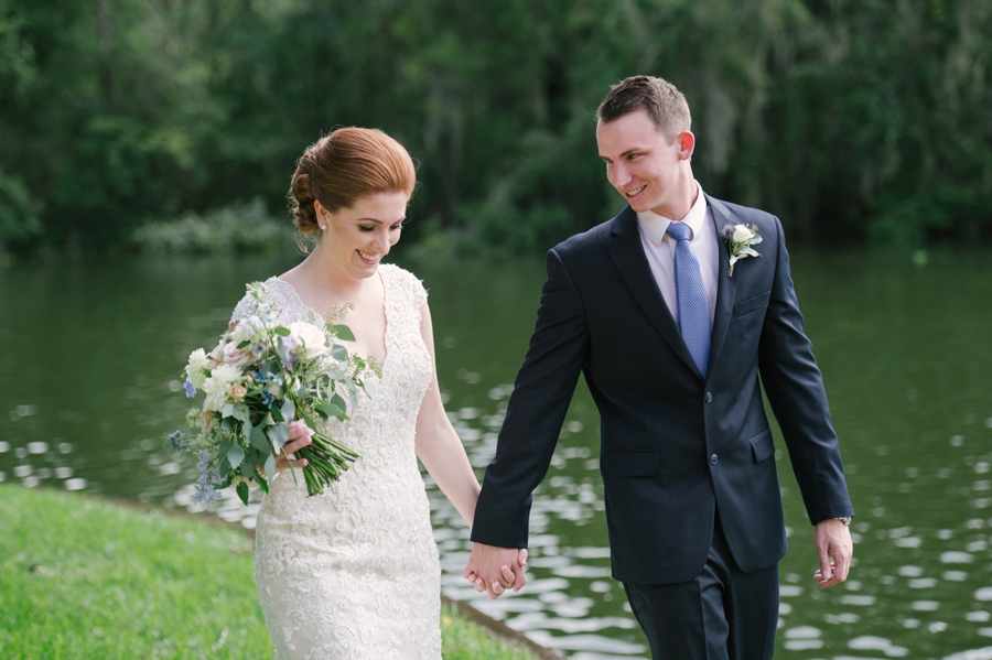 Blue & White Florida Garden Wedding via TheELD.com