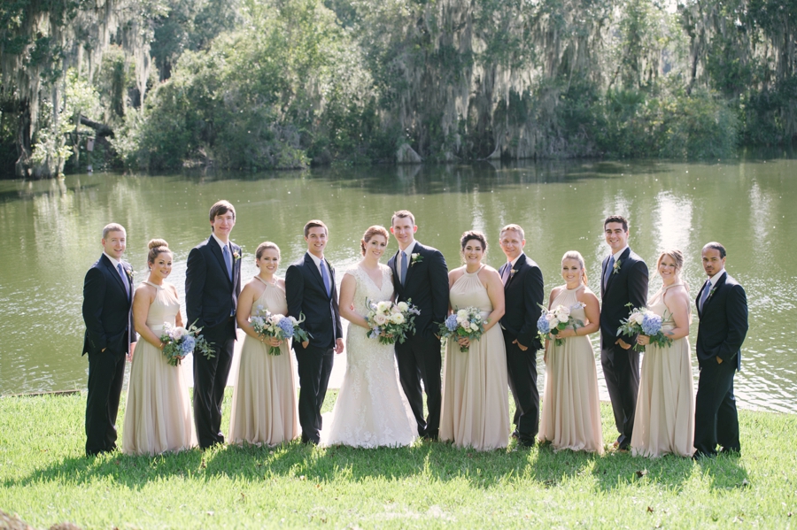 Blue & White Florida Garden Wedding via TheELD.com