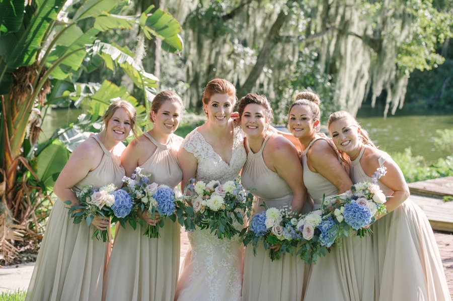 Blue & White Florida Garden Wedding via TheELD.com