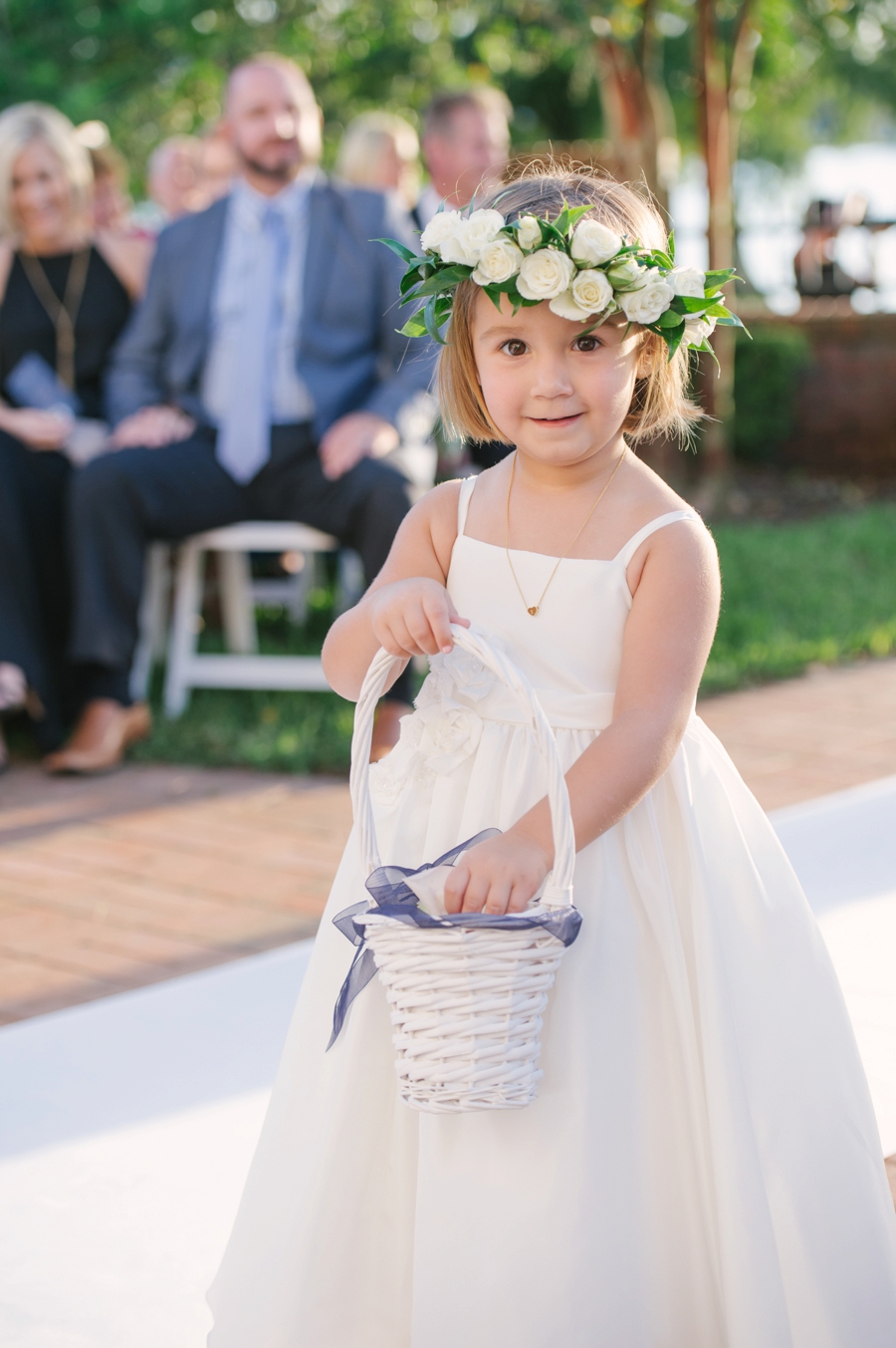 Blue & White Florida Garden Wedding via TheELD.com