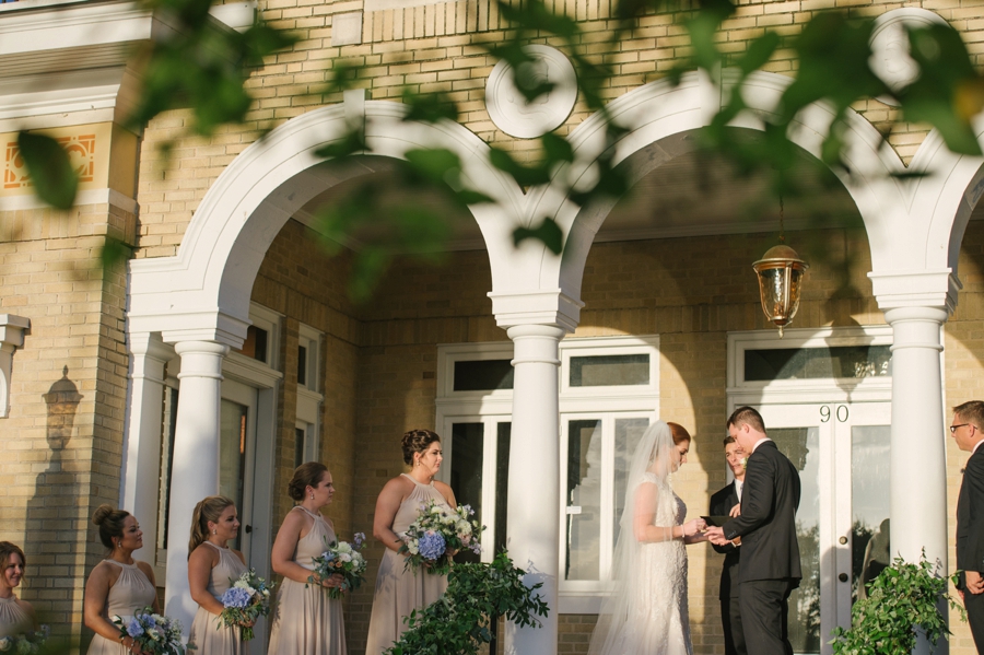 Blue & White Florida Garden Wedding via TheELD.com