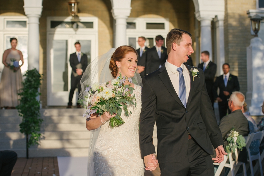 Blue & White Florida Garden Wedding via TheELD.com