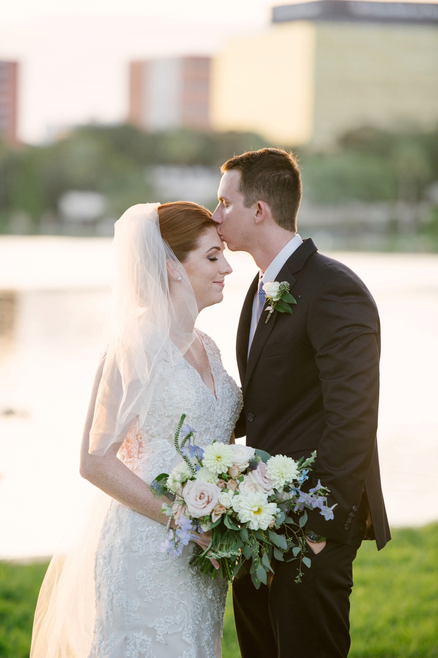 Blue & White Florida Garden Wedding via TheELD.com