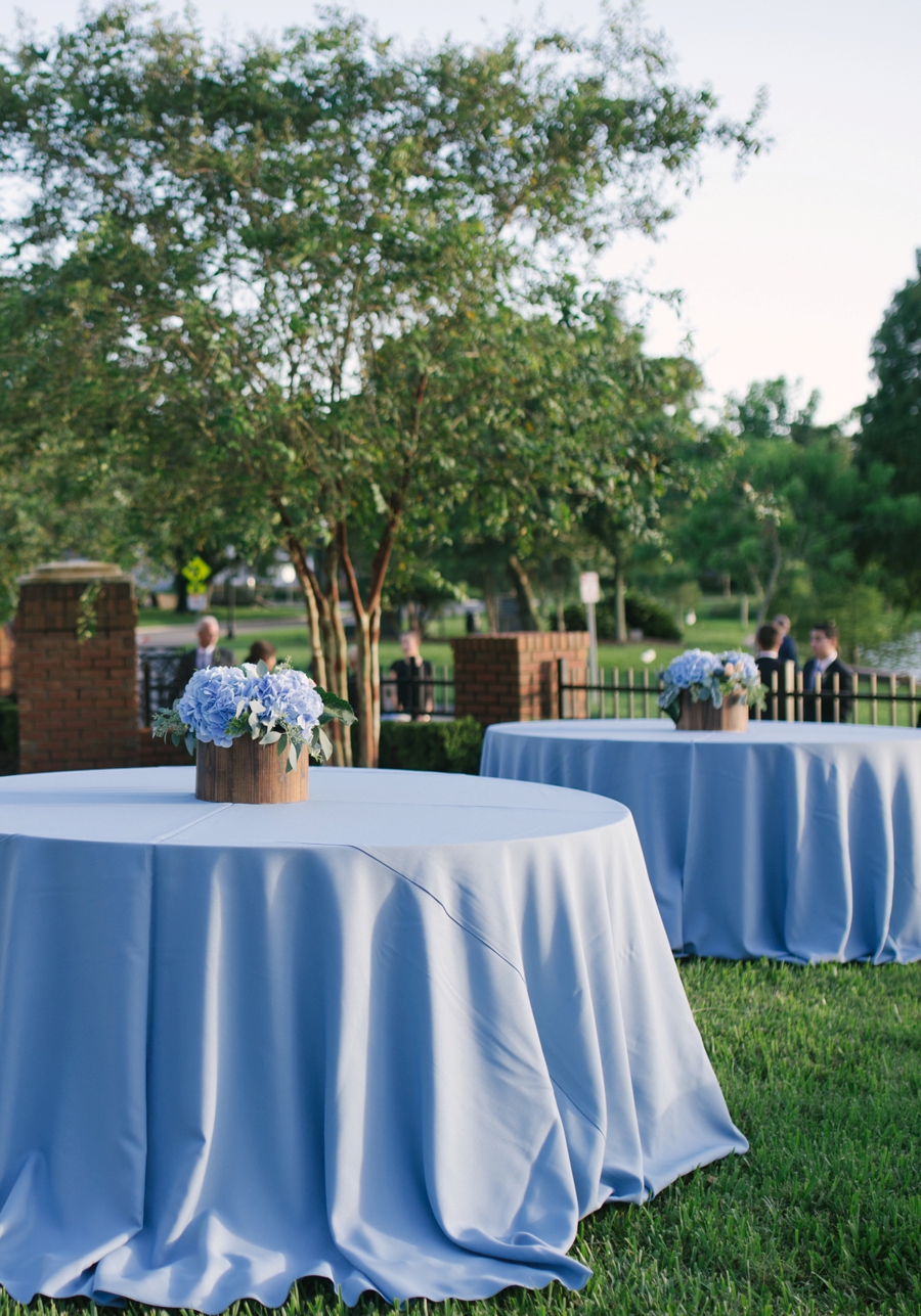 Blue & White Florida Garden Wedding via TheELD.com