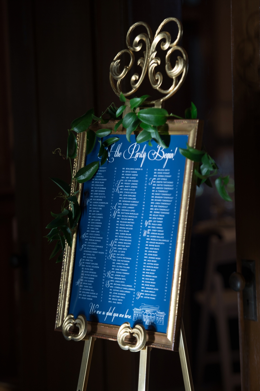 Blue & White Florida Garden Wedding via TheELD.com