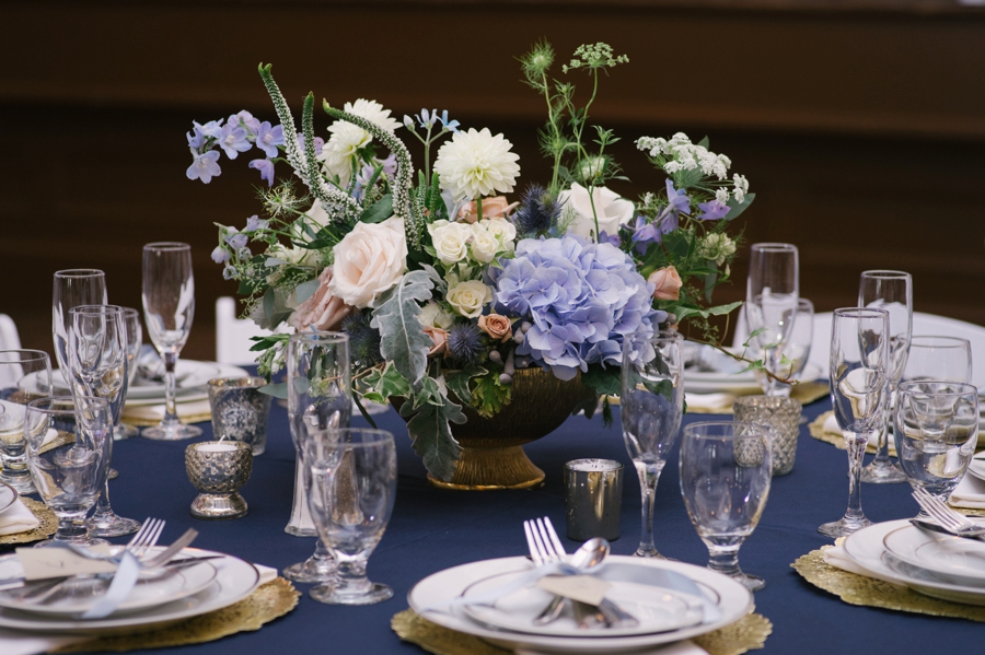 Blue & White Florida Garden Wedding via TheELD.com