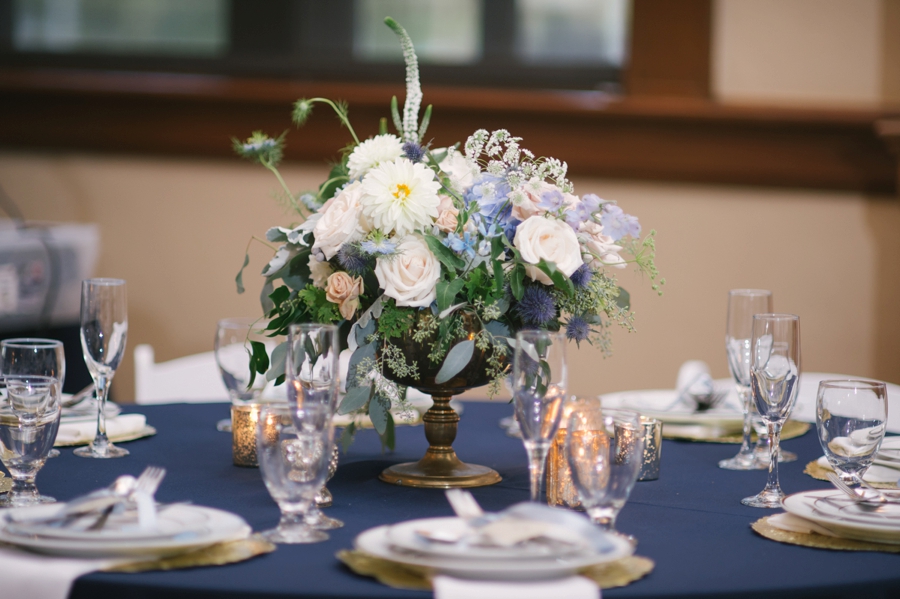 Blue & White Florida Garden Wedding via TheELD.com