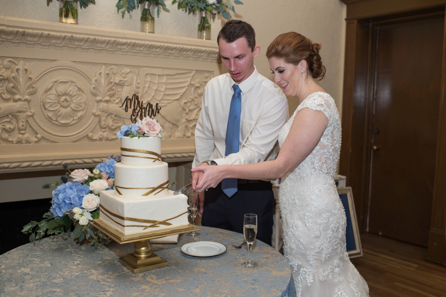 Blue & White Florida Garden Wedding via TheELD.com