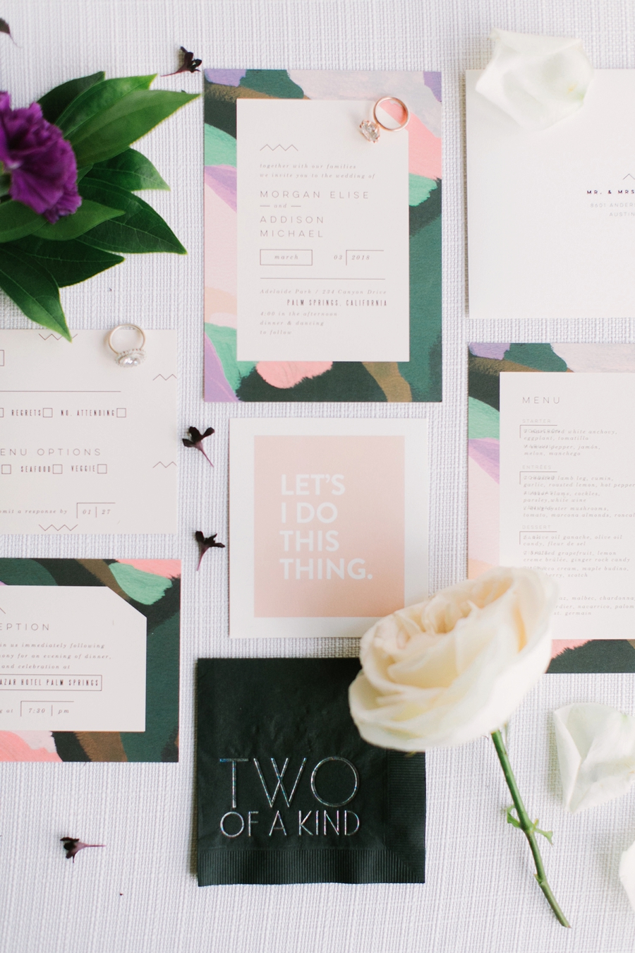 Colorful & Whimsically Modern Wedding Ideas via TheELD.com