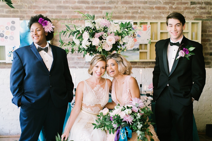 Colorful & Whimsically Modern Wedding Ideas via TheELD.com