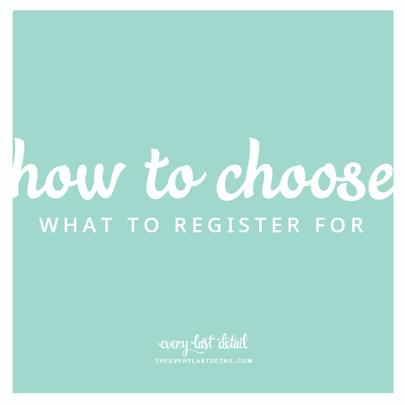 Wedding Registries: How To Choose What To Register For via TheELD.com