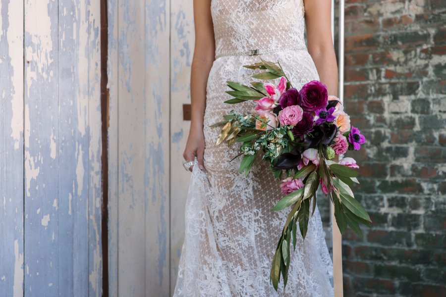 Pink & Mixed Metallic Sophisticated Boho Wedding Ideas via TheELD.com