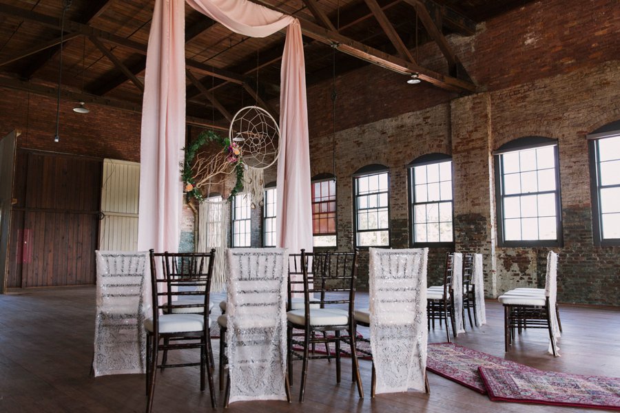 Pink & Mixed Metallic Sophisticated Boho Wedding Ideas via TheELD.com