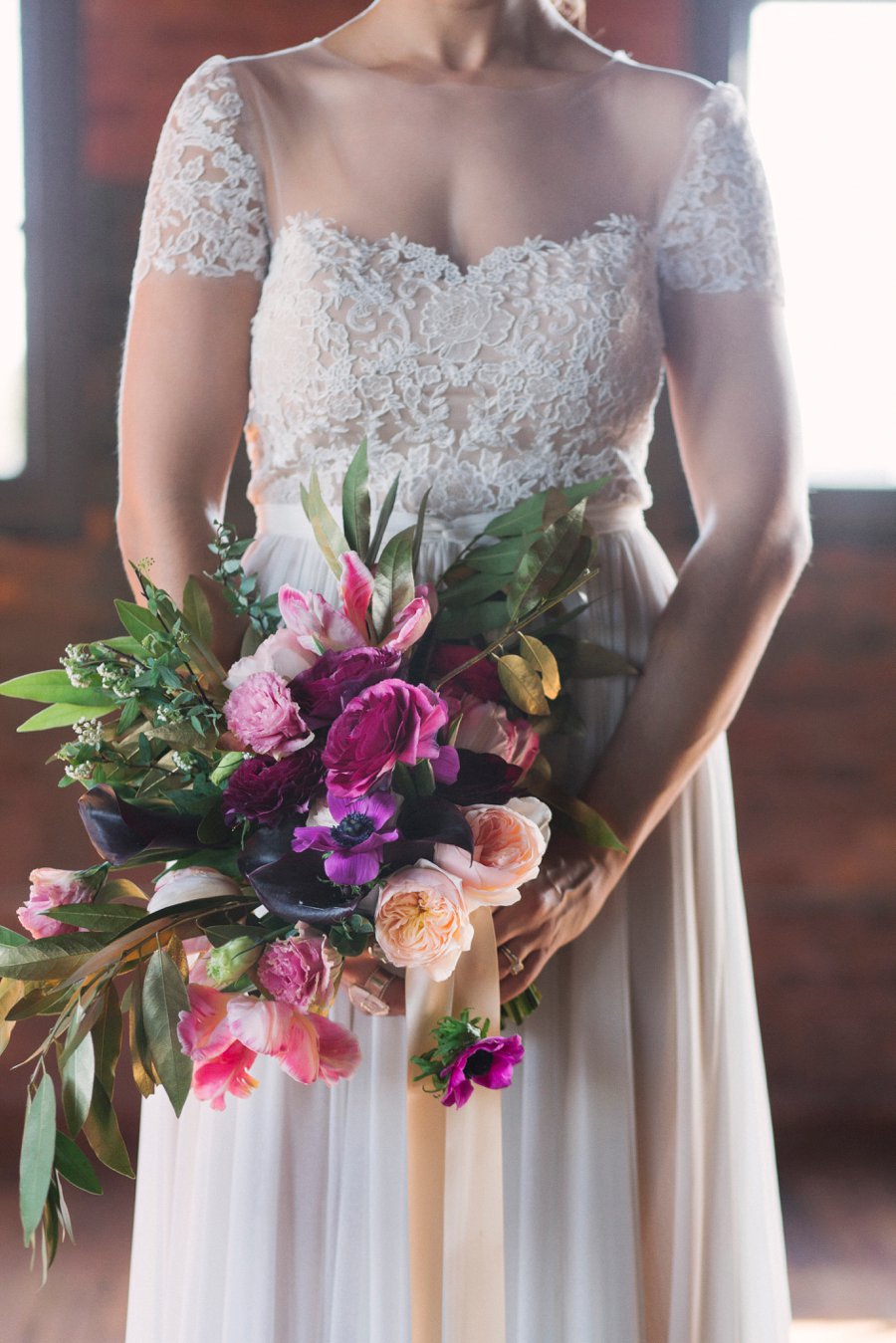 Pink & Mixed Metallic Sophisticated Boho Wedding Ideas via TheELD.com