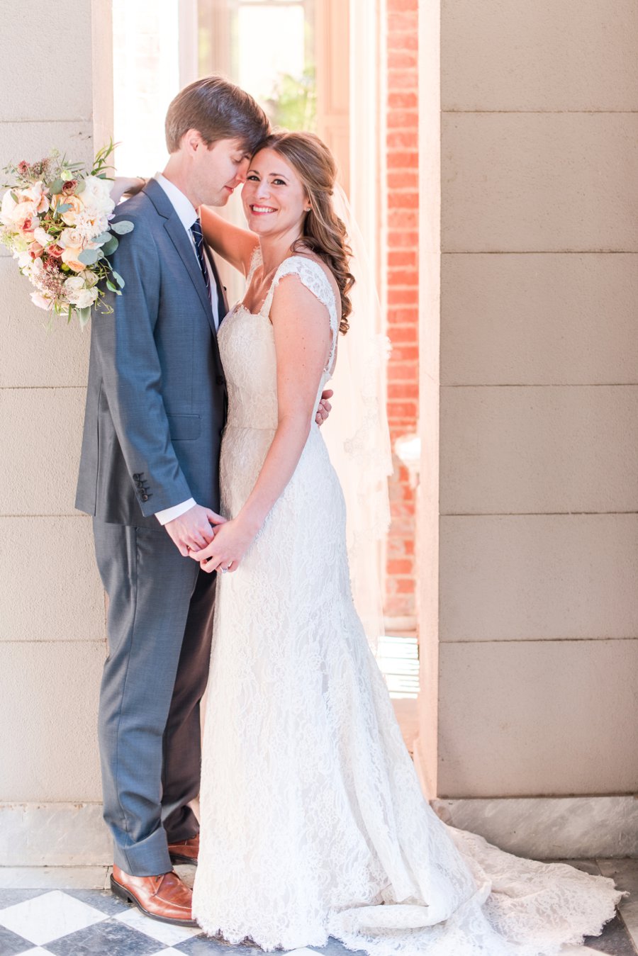 Blush & Grey Tennessee Wedding via TheELD.com