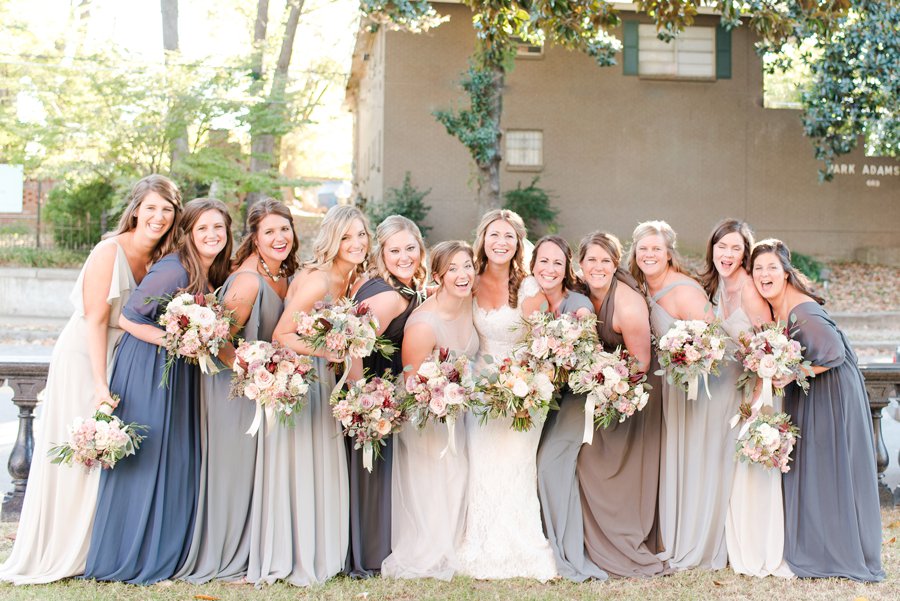 Blush & Grey Tennessee Wedding via TheELD.com