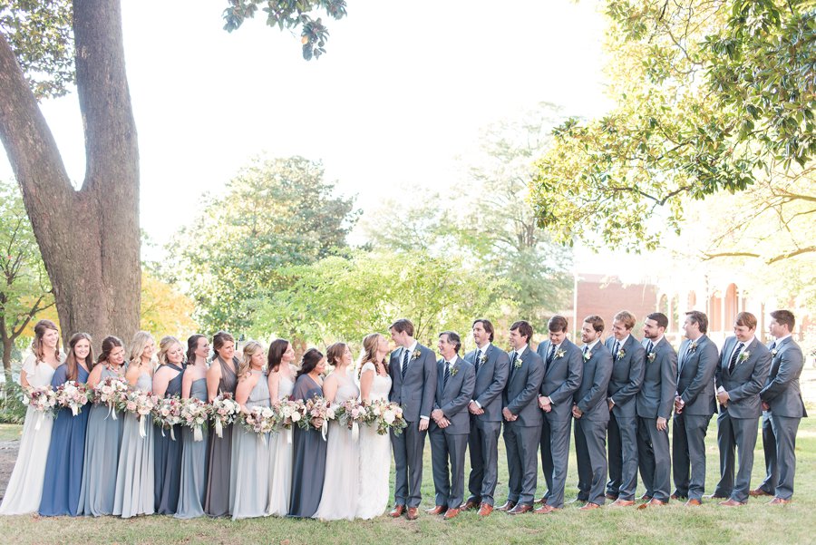 Blush & Grey Tennessee Wedding via TheELD.com