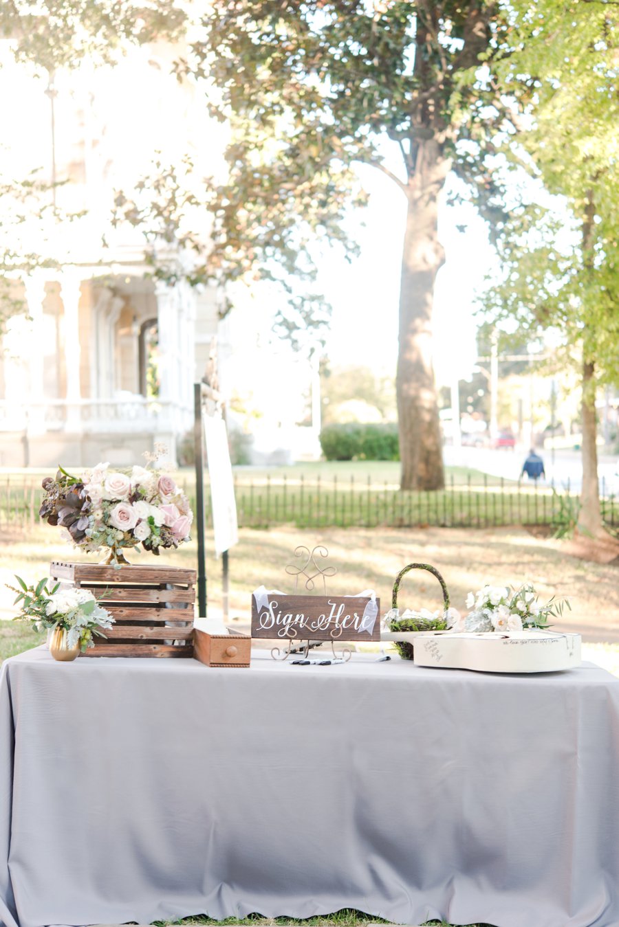 Blush & Grey Tennessee Wedding via TheELD.com