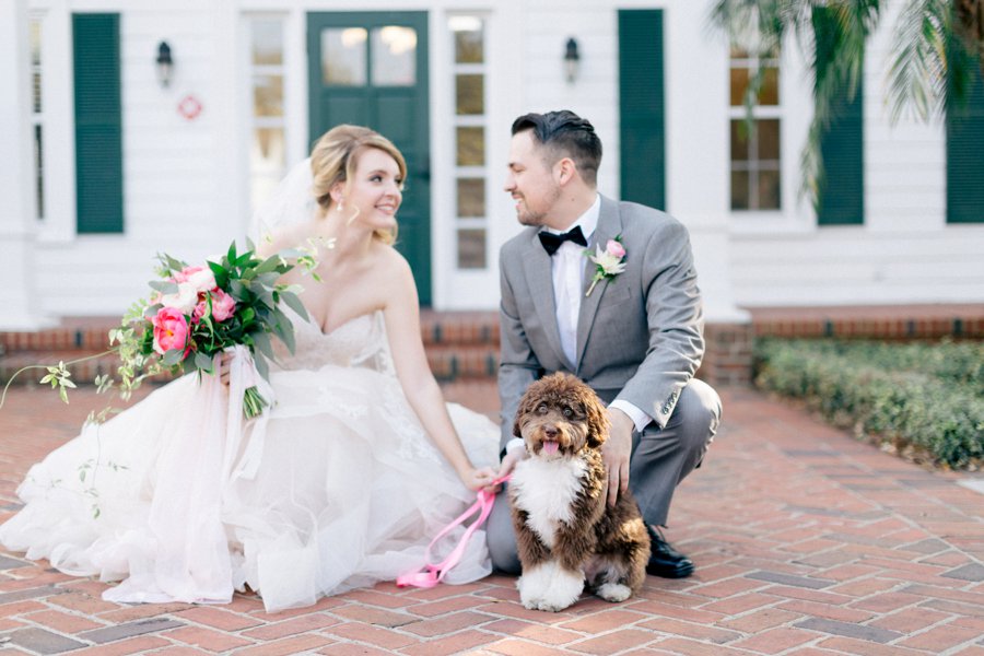 Pink & Peach Florida Floral Garden Wedding Ideas via TheELD.com