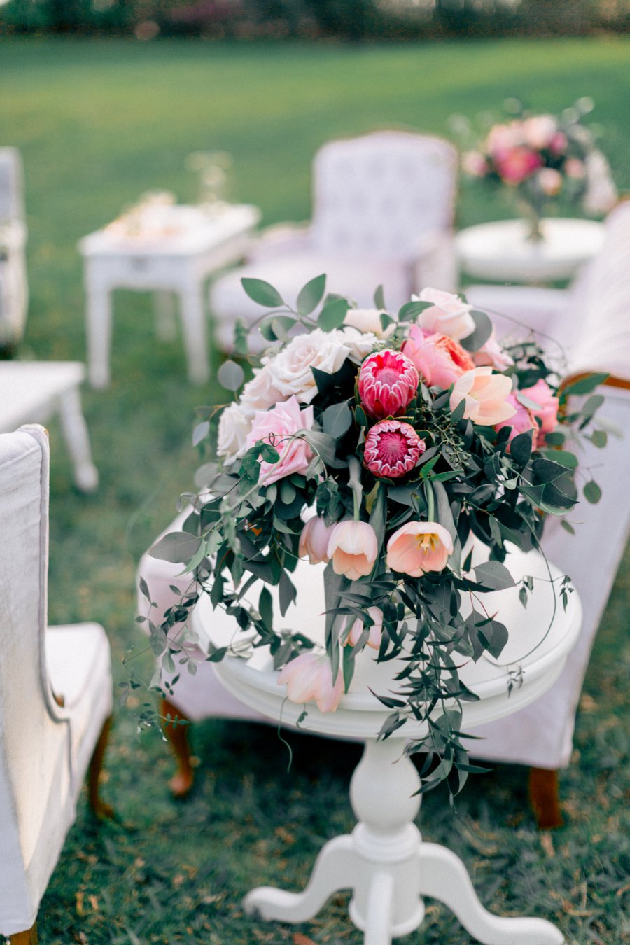 Pink & Peach Florida Floral Garden Wedding Ideas via TheELD.com