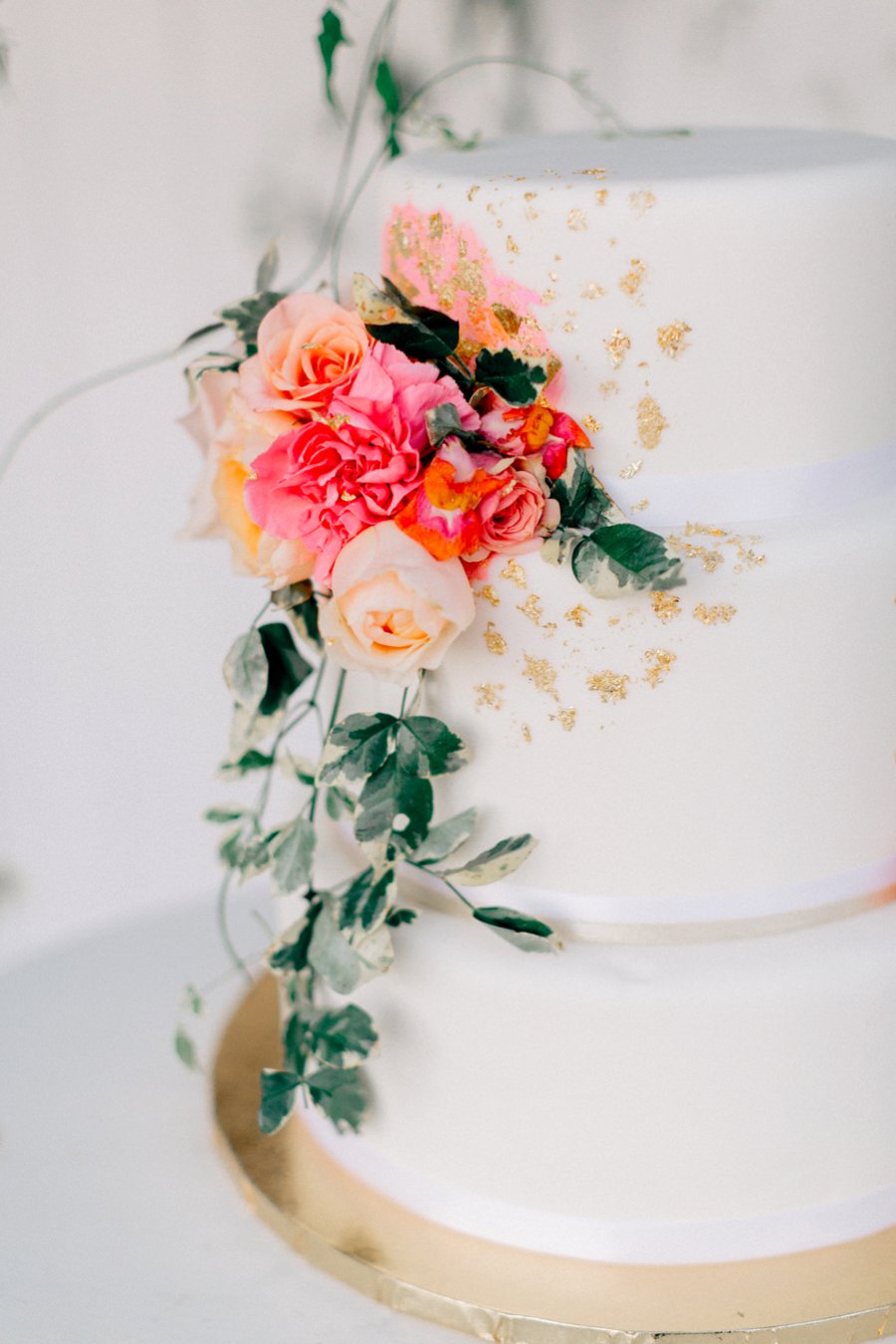 Pink & Peach Florida Floral Garden Wedding Ideas via TheELD.com