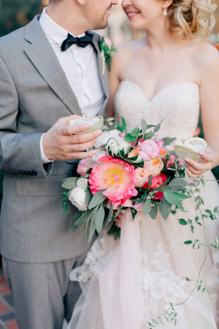 Pink & Peach Florida Floral Garden Wedding Ideas via TheELD.com