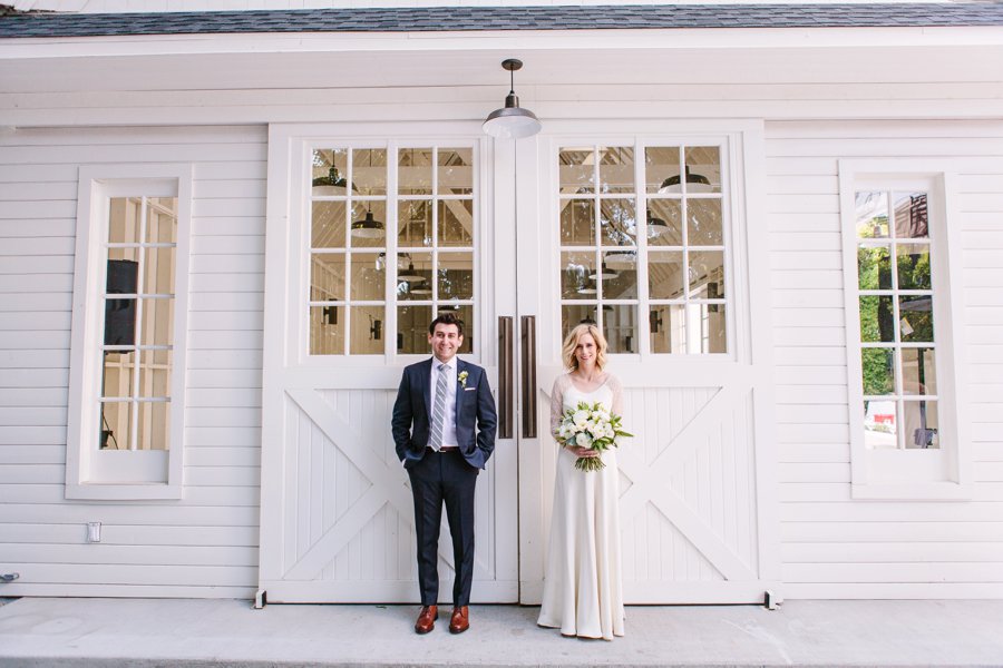 An Intimate Green & White Los Angeles Wedding via TheELD.com