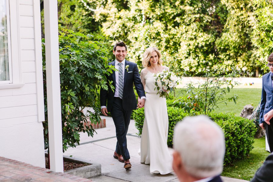 An Intimate Green & White Los Angeles Wedding via TheELD.com