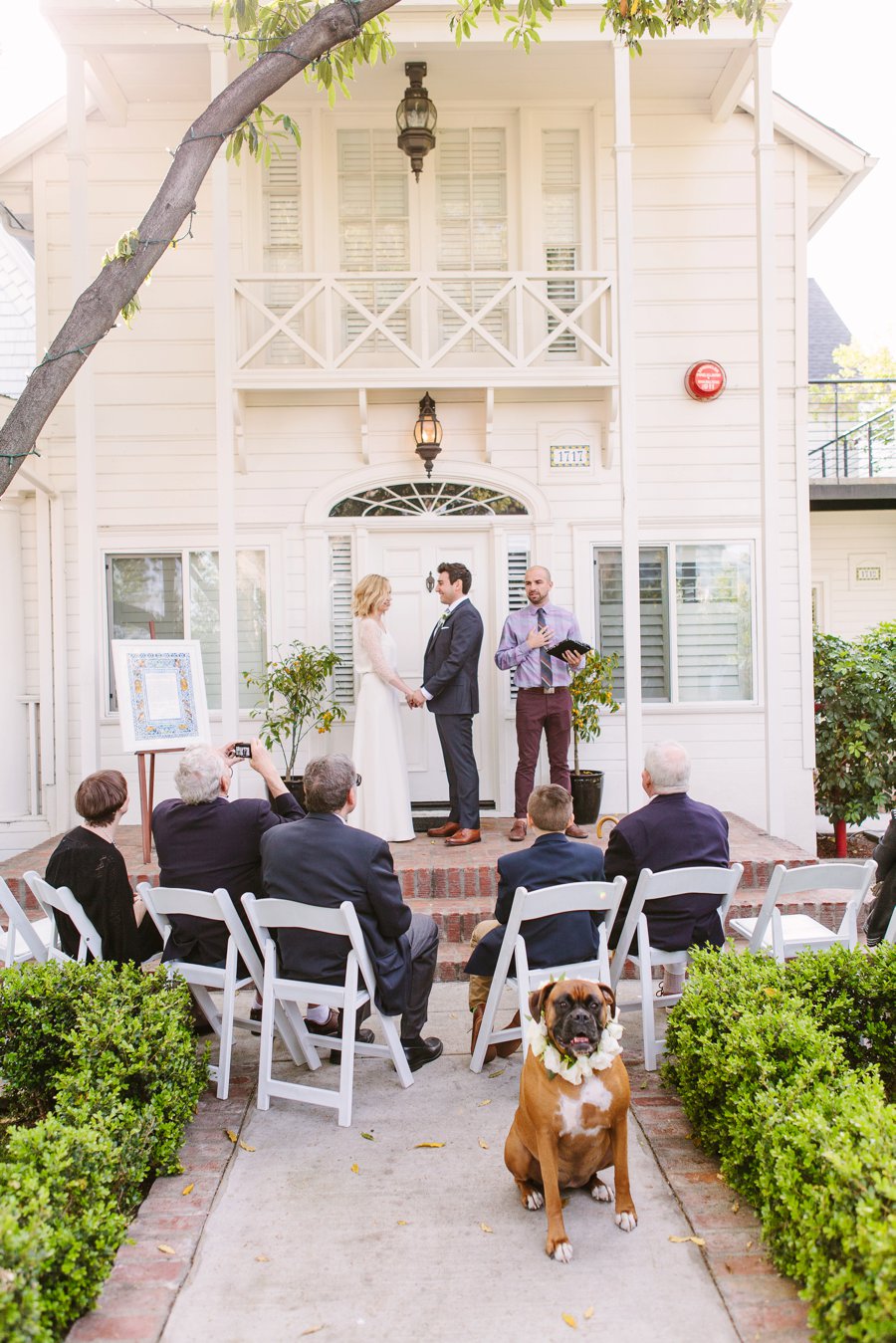 An Intimate Green & White Los Angeles Wedding via TheELD.com