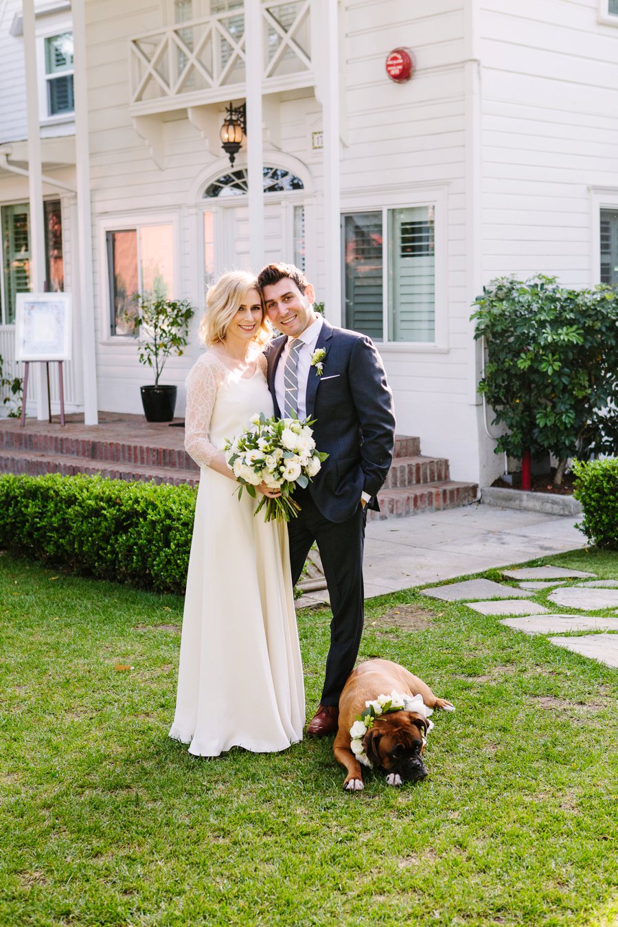 An Intimate Green & White Los Angeles Wedding via TheELD.com