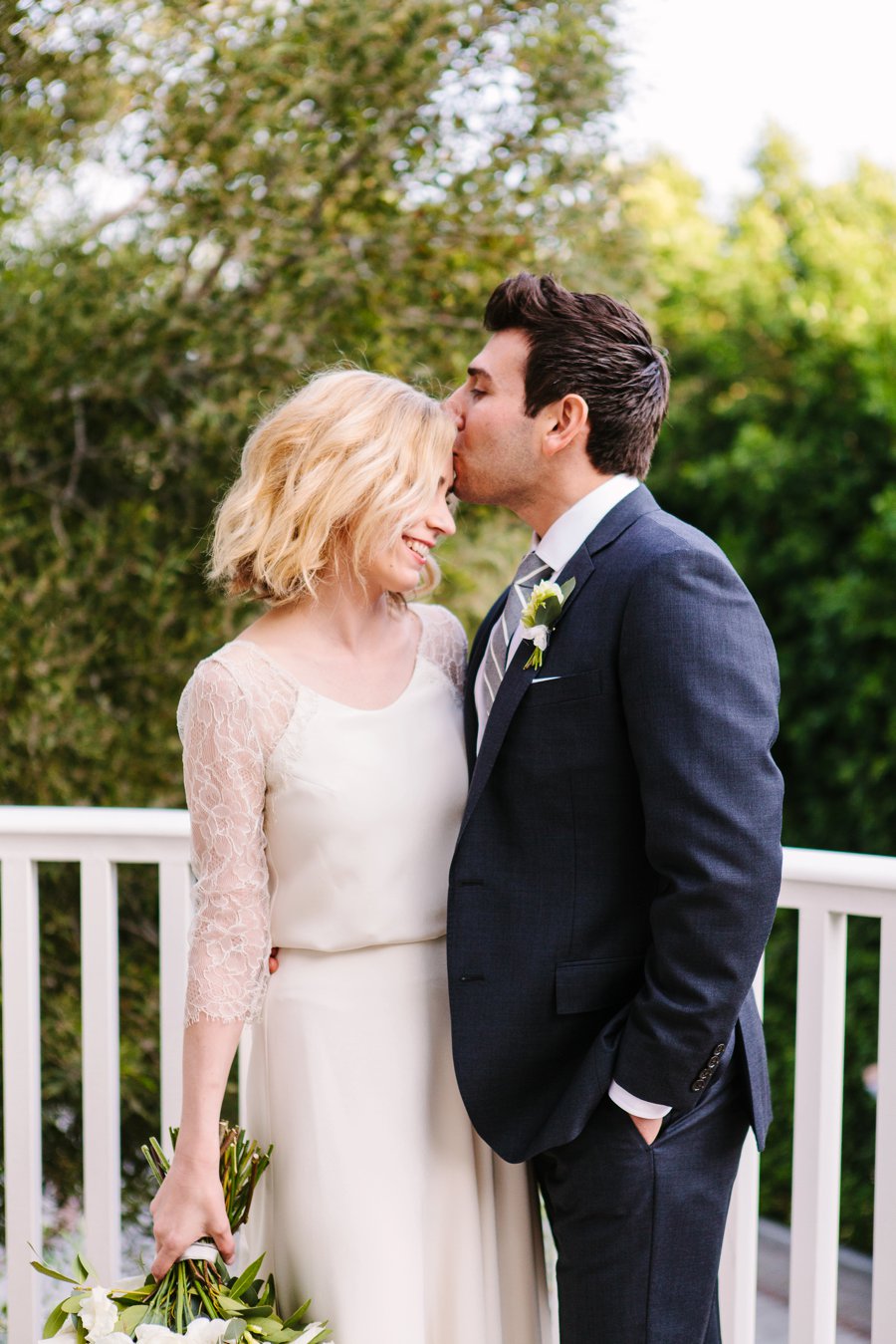 An Intimate Green & White Los Angeles Wedding via TheELD.com