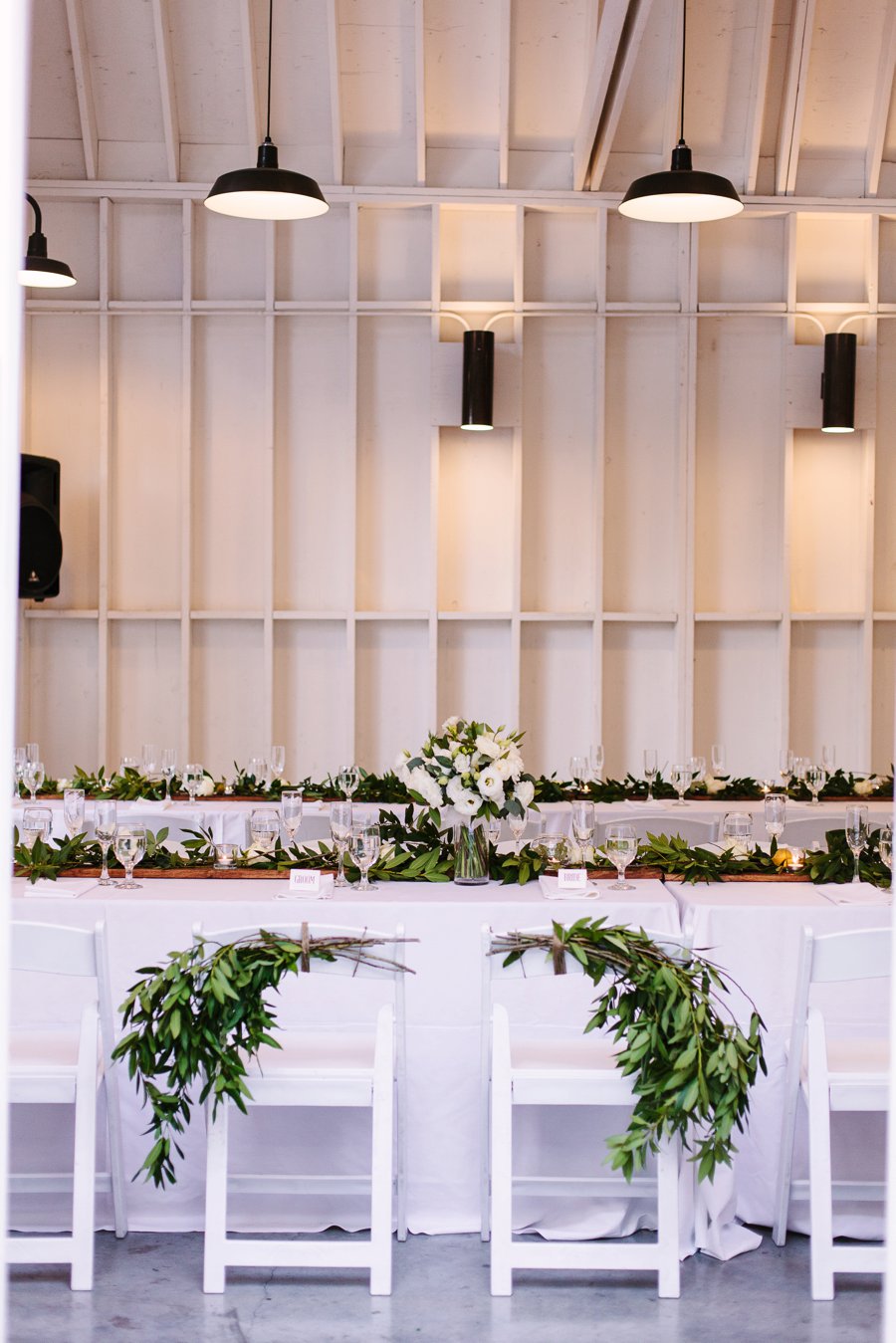 An Intimate Green & White Los Angeles Wedding via TheELD.com