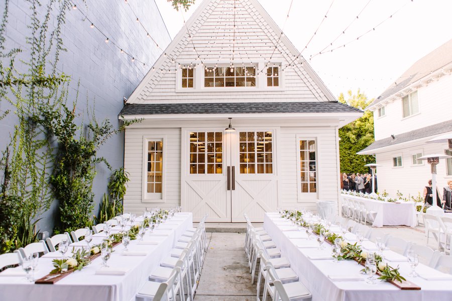 An Intimate Green & White Los Angeles Wedding via TheELD.com