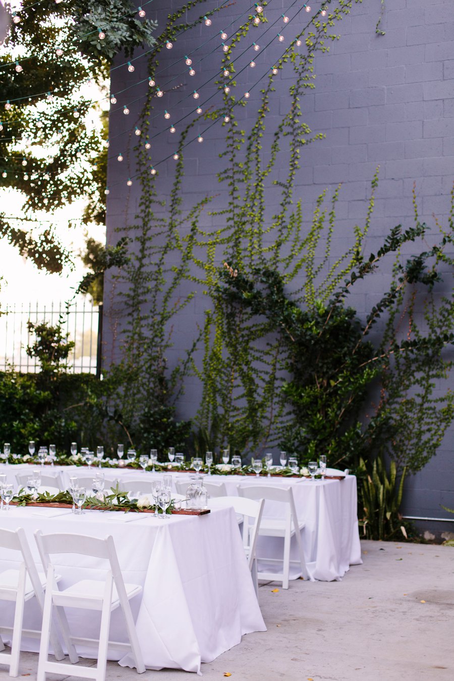 An Intimate Green & White Los Angeles Wedding via TheELD.com