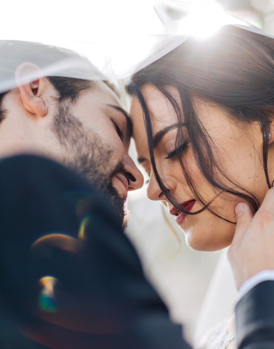 An Elegant Deep Red and Blue Central Florida Wedding via TheELD.com