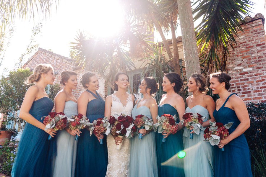 An Elegant Deep Red and Blue Central Florida Wedding via TheELD.com