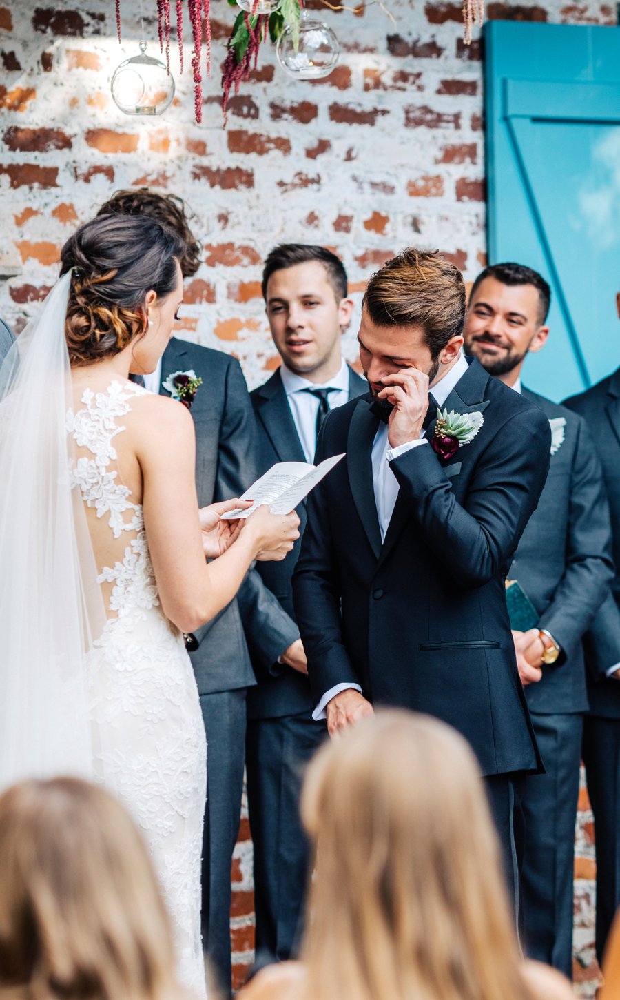 An Elegant Deep Red and Blue Central Florida Wedding via TheELD.com