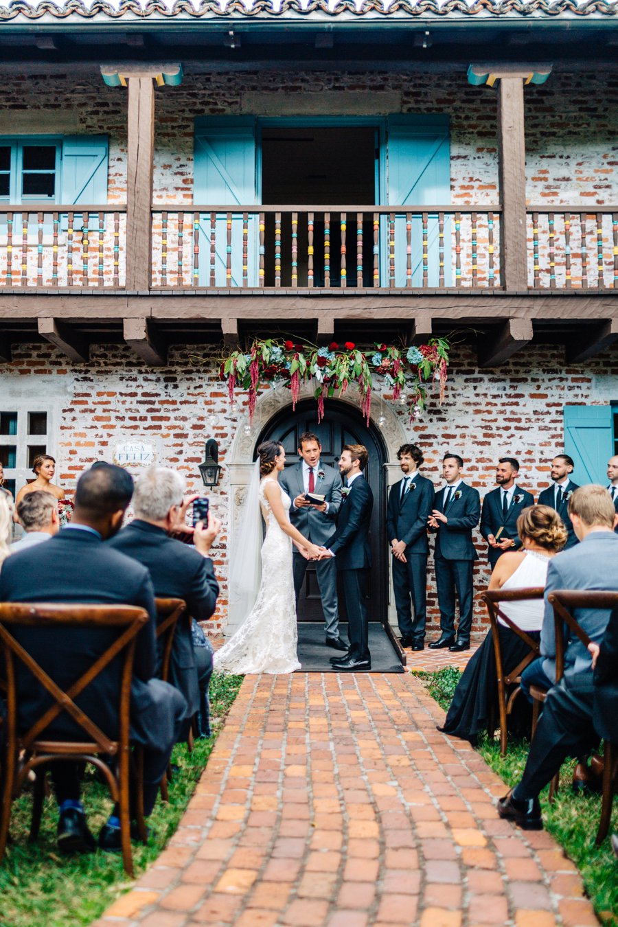 An Elegant Deep Red and Blue Central Florida Wedding via TheELD.com