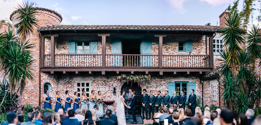 An Elegant Deep Red and Blue Central Florida Wedding via TheELD.com